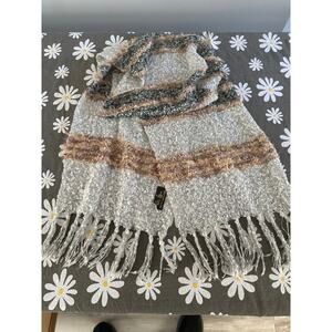 Made in Italy Lana Wool Blend Gray Brown blend scarf - super soft!